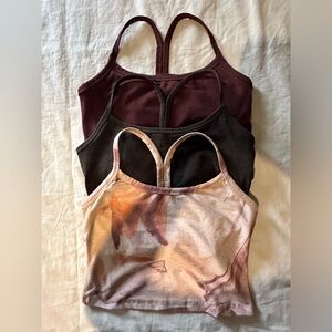Beyond yoga crop racerback tank tops